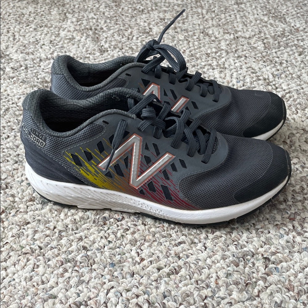New Balance Gray and Yellow Athletic Shoes